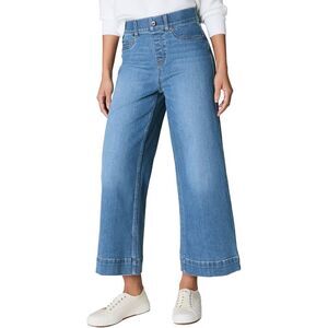 Spanx® Womens  Spanx Pull-On Crop Wide, Blue